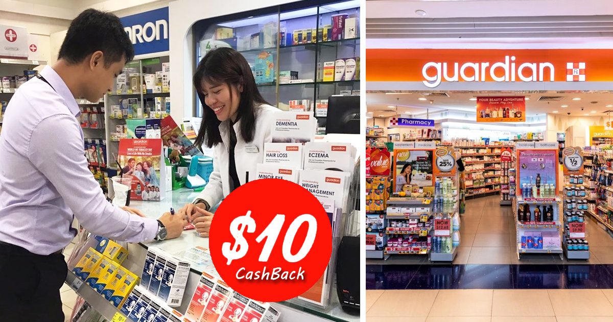 Spend S$10 at any Guardian and get back S$10 from now till 21 July 2019