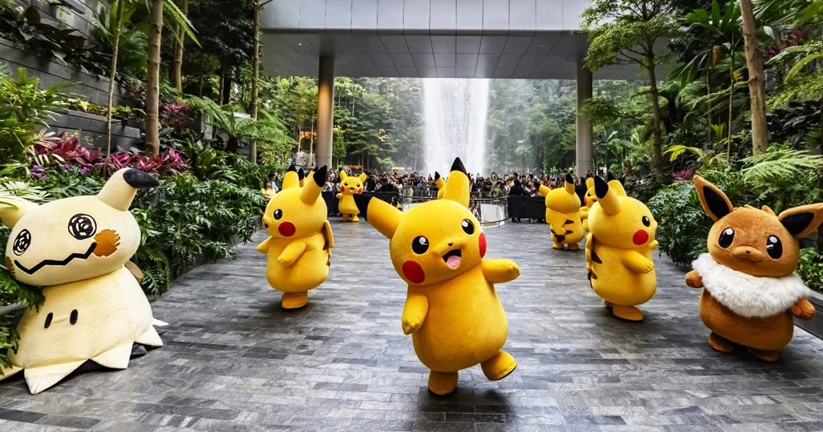 First ever Pokémon Parade in Jewel Changi Airport featuring Mimikyu