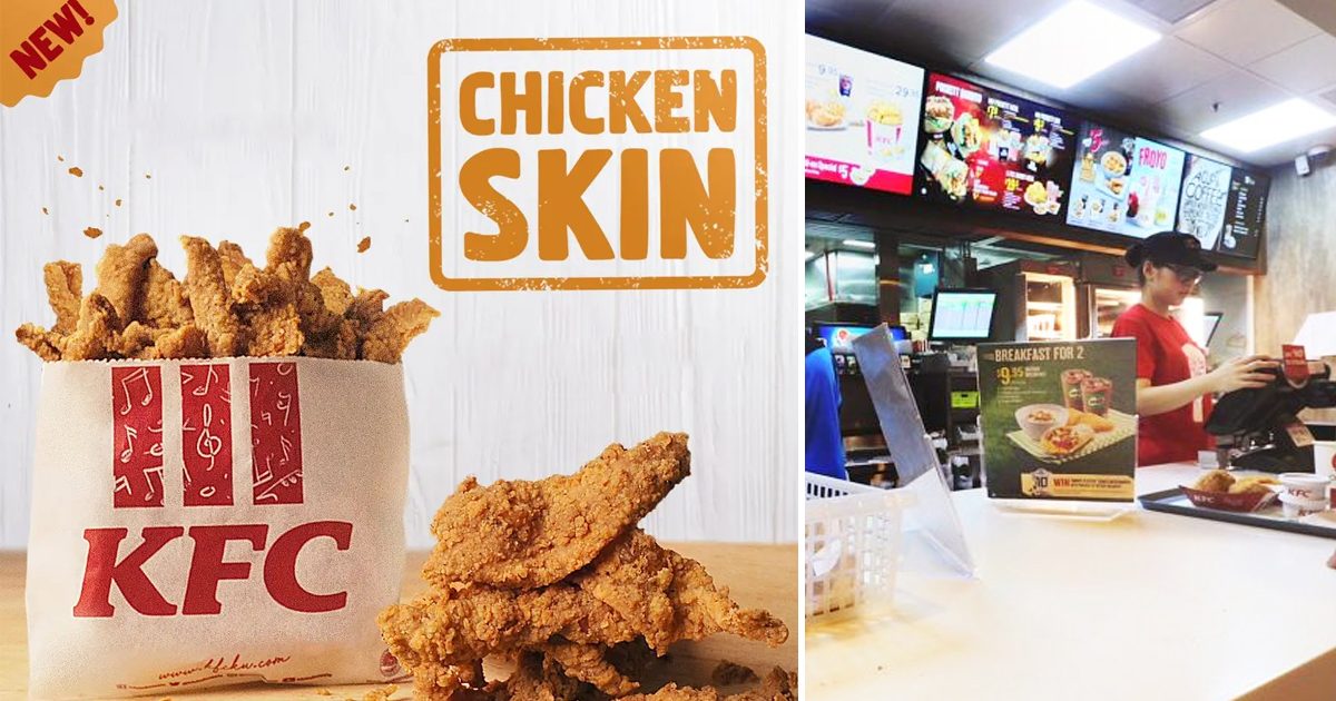 Fried Chicken Skin available at selected KFC Outlets from today