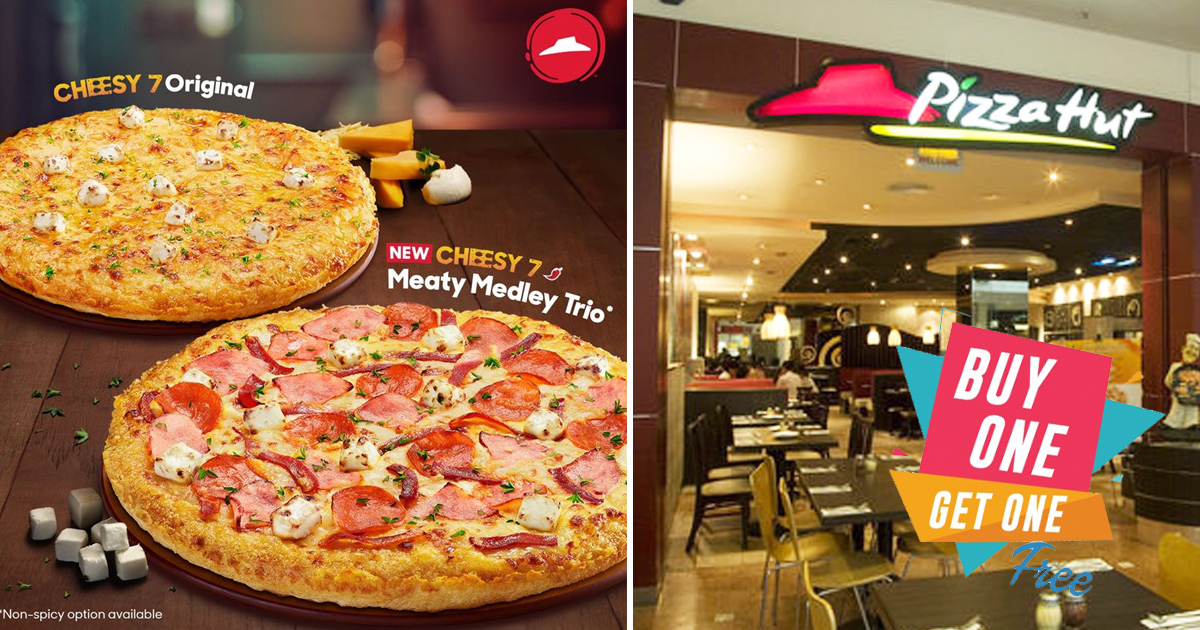 Pizza Hut Delivery Offers One-For-One Pizza deal with savings up to S$45