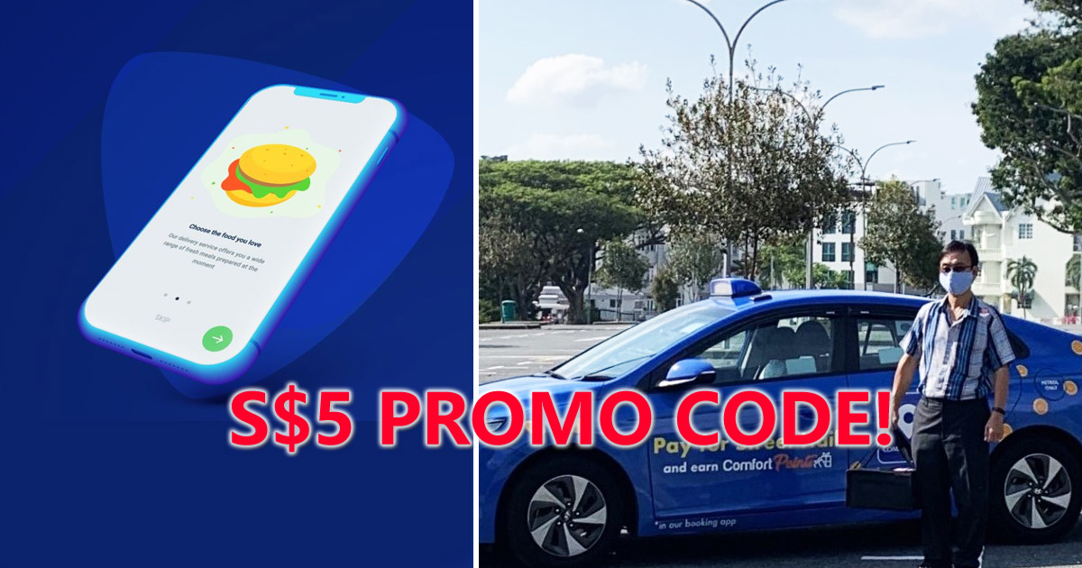 ComfortDelGro S$5 taxi fares discount  promo code, valid till 30 June 2020