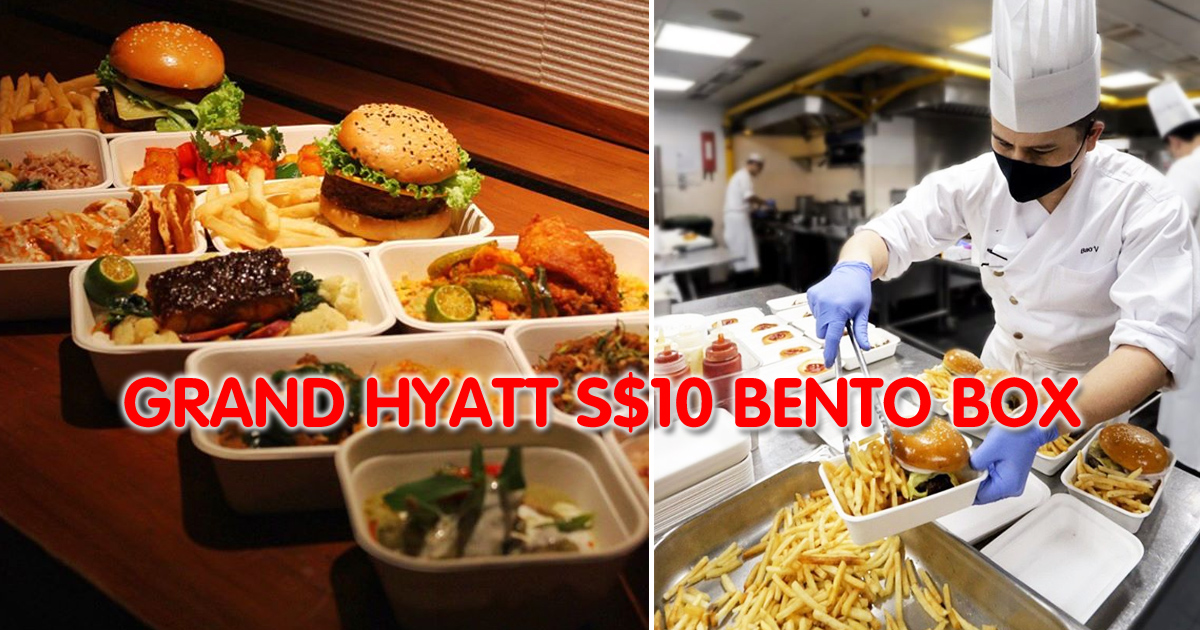 CB Phase 1 Promo: Grand Hyatt Singapore launches S$10 bento box featuring 17 Asian and Western Cuisine