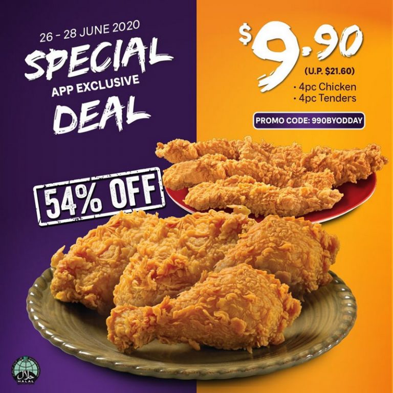 Popeyes Singapore Offering 4pcs Chicken & 4pcs Tenders at only S$9.90 ...