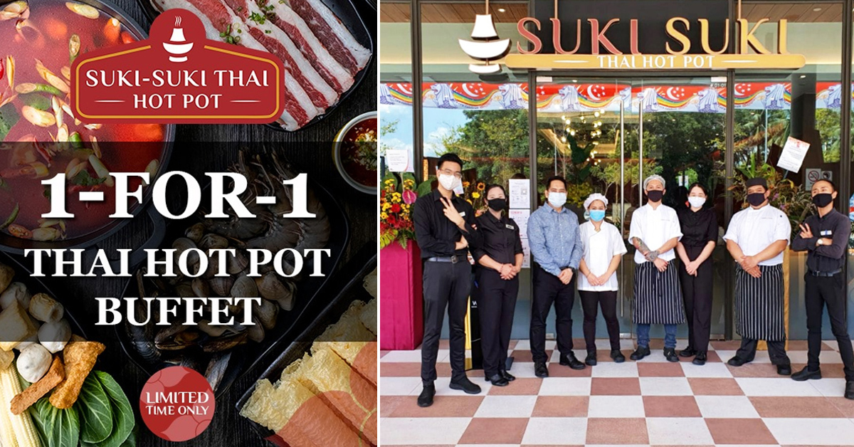 Thai Hotpot Place in Singapore Offers 1-for-1 all-day Buffet, about S$9 per pax
