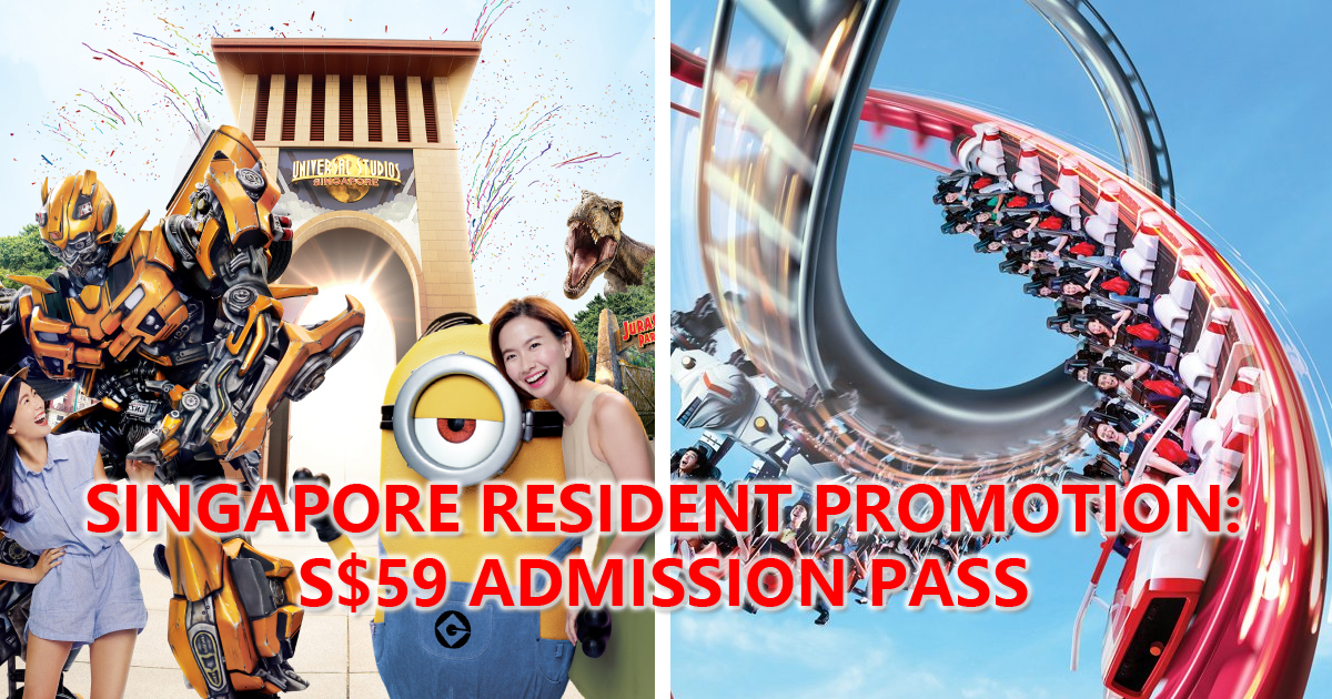 Universal Studio Singapore Offering Singapore residents One-day adult admission pass at S$59, comes with FREE LiHO drink