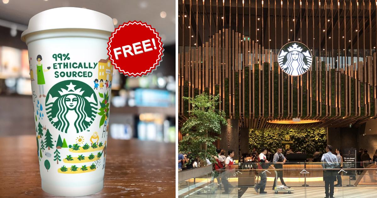 Starbucks Singapore giving away free Starbucks reusable cup with any