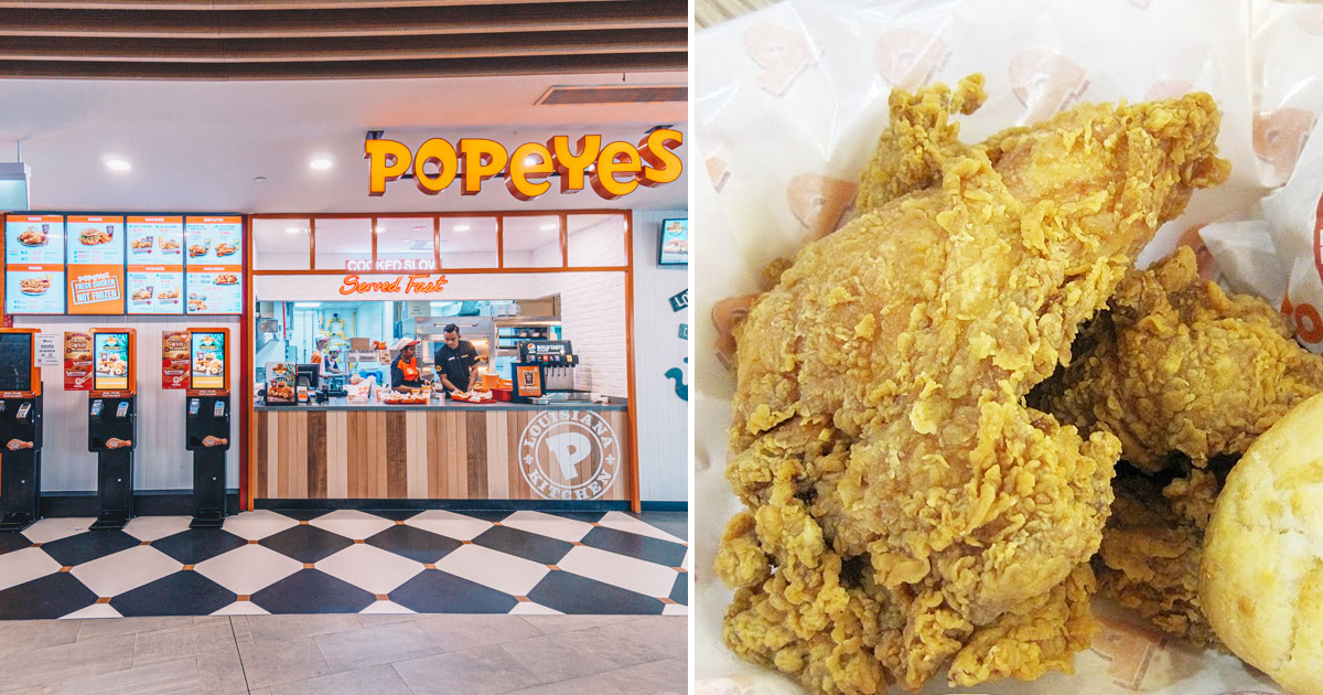 Popeyes Singapore offers 1-for-1 two piece chicken meal at S$12, pre-order starts 28 January 2021