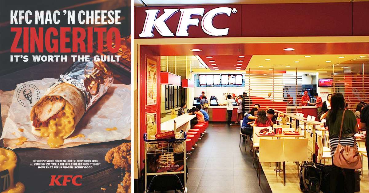 KFC Singapore launches limited edition Mac ‘N Cheese Zingerito at S$5.90 today, 10 Mar 2021