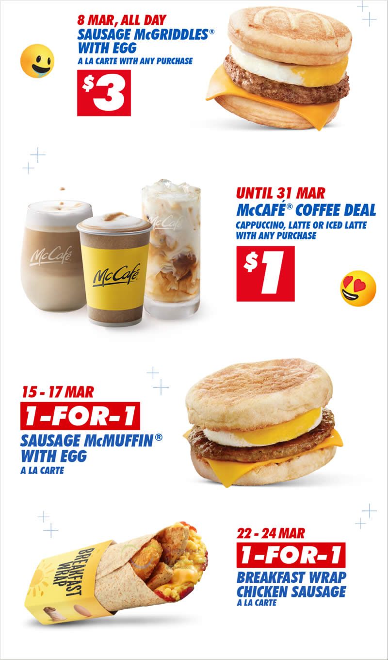 Mcgriddles Singapore - McDonald's Sausage McGriddles will be available all-day ...