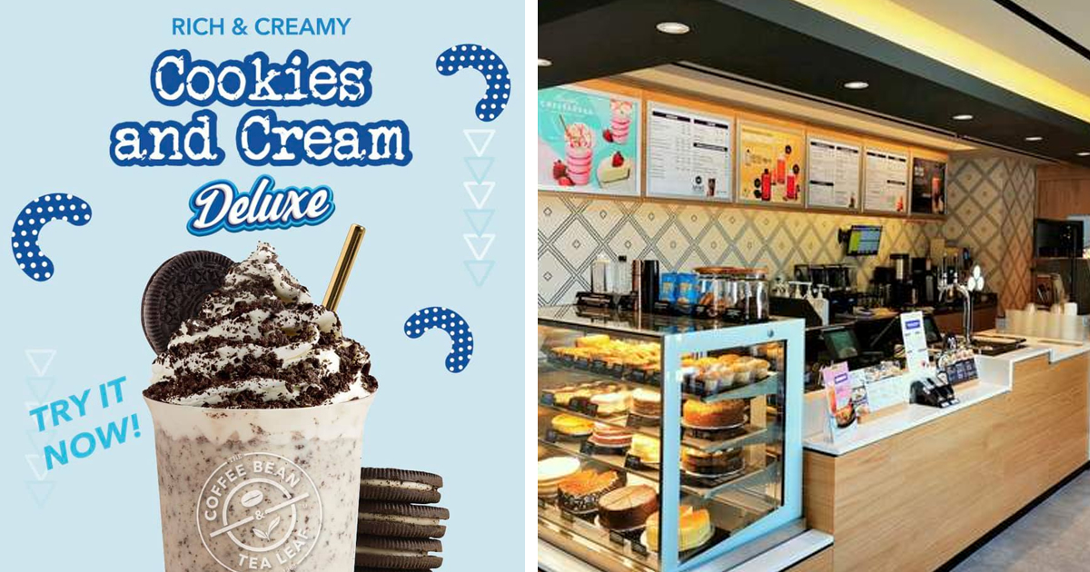 Coffee Bean offers brand new Cookies & Cream Deluxe drinks at 4 for S$19.90