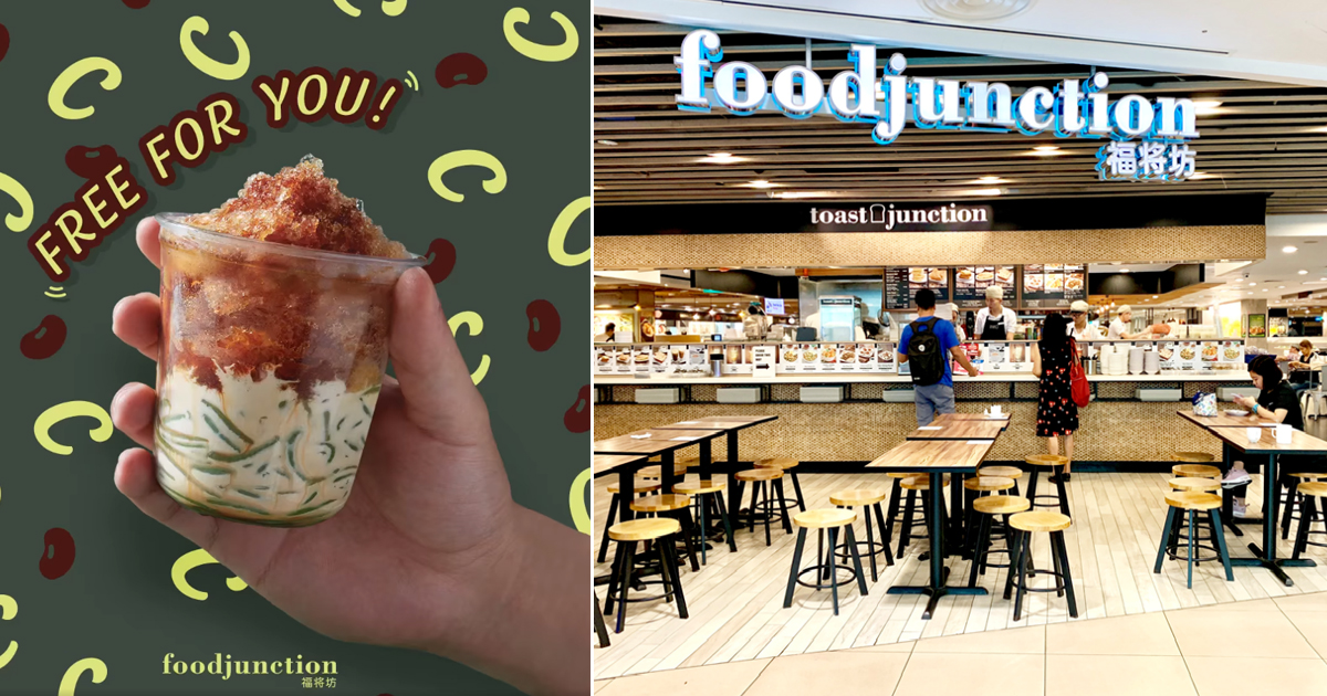 Junction 8 Food Junction gives FREE Chendol Cup Dessert on 1-2 May 2021, 12pm onwards