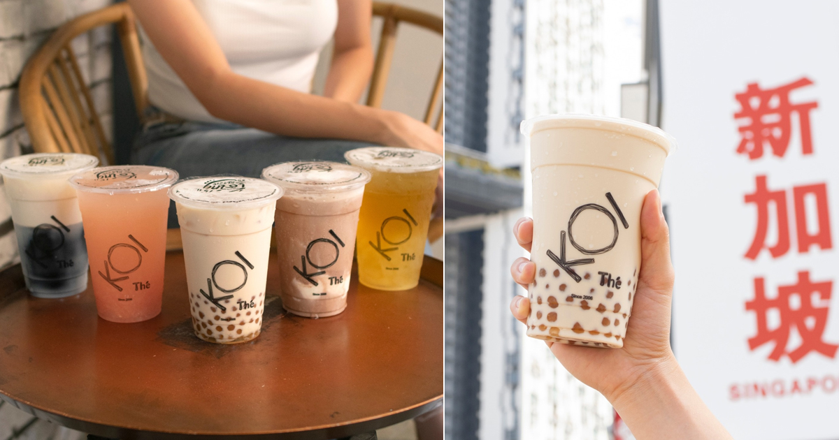 KOI Thé Singapore Offers free JumBo Pearl toppings this week, until 13 June 2021