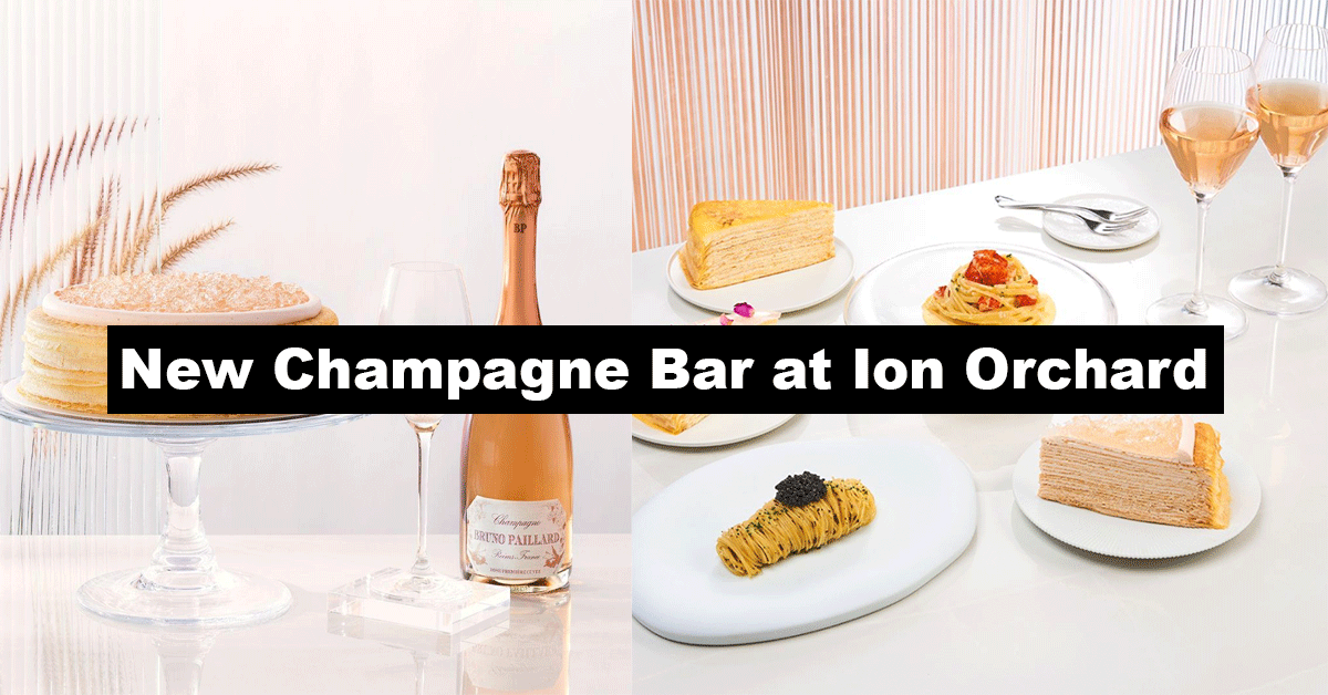 Lady M launches a NEW champagne bar at in Ion Orchard