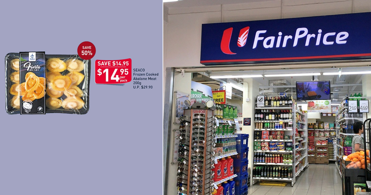 NTUC Fairprice Members Special: 50% off abalone, only S$1.50/pcs, until 16 June 2021