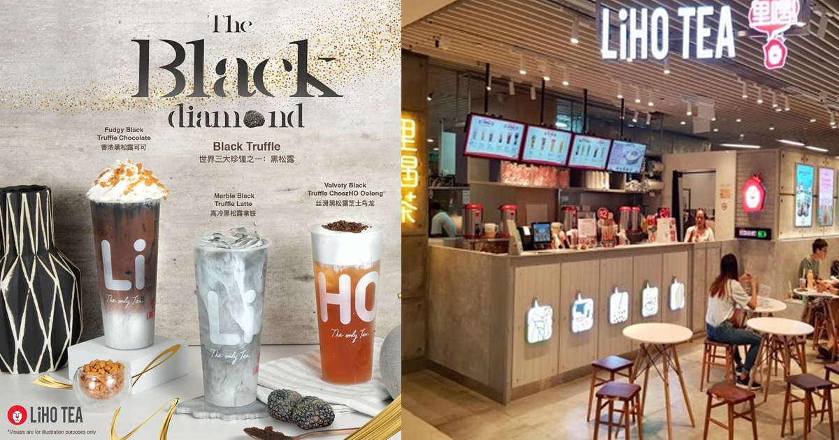 LiHO launches three new Black Truffle infused bubble tea today