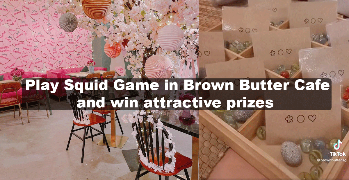 Redeem FREE prizes at Brown Butter Cafe when you play the Squid Game Honeycomb challenge
