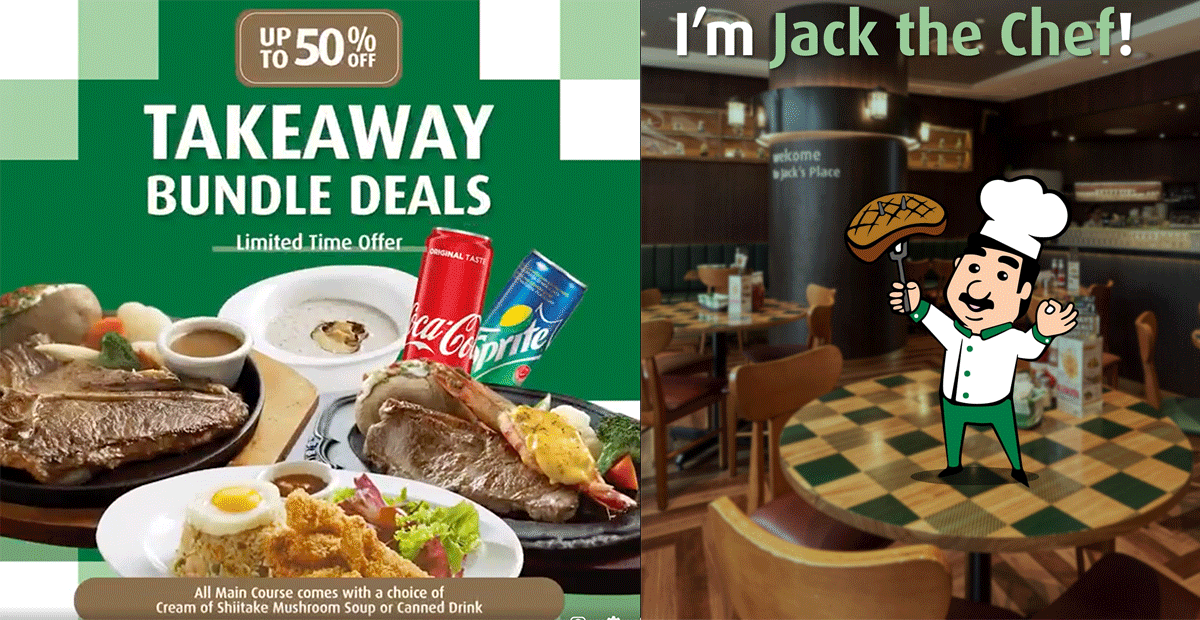 Jack’s Place is having a 50% off takeaway deal, perfect for your work-from-home lifestyle