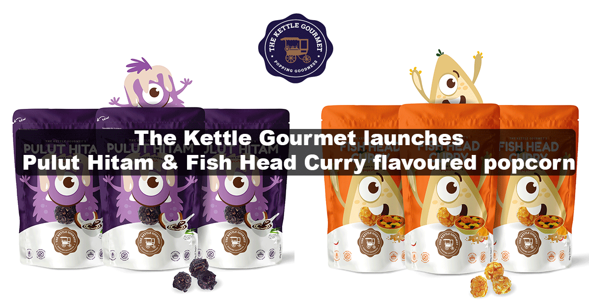 Kettle Gourmet launches unique Pulut Hitam and Fish Head Curry popcorns