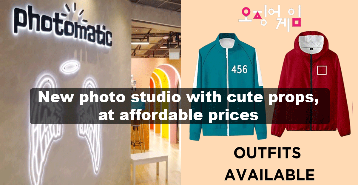 NEW Photostudio at Funan, for all occasions with cute props including Squid Game outfits