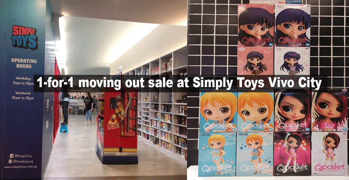 Simply Toys closing down sale: 1-for-1 on all items storewide, for a limited time only