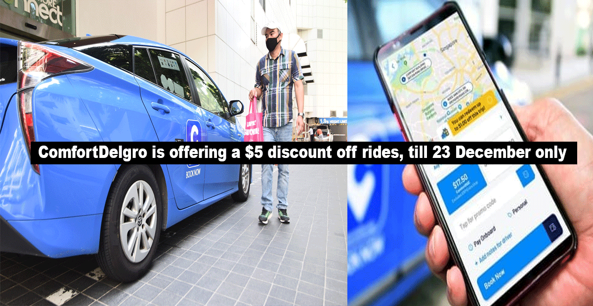 ComfortDelGro is giving a $5 promo code to thank its riders, till 23 December 2021