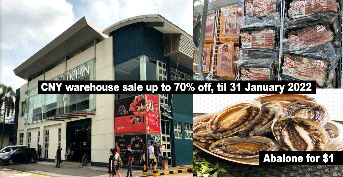 Get up to 70% off your CNY supplies at this warehouse sale, including $1 abalone promotion till 31 January 2022