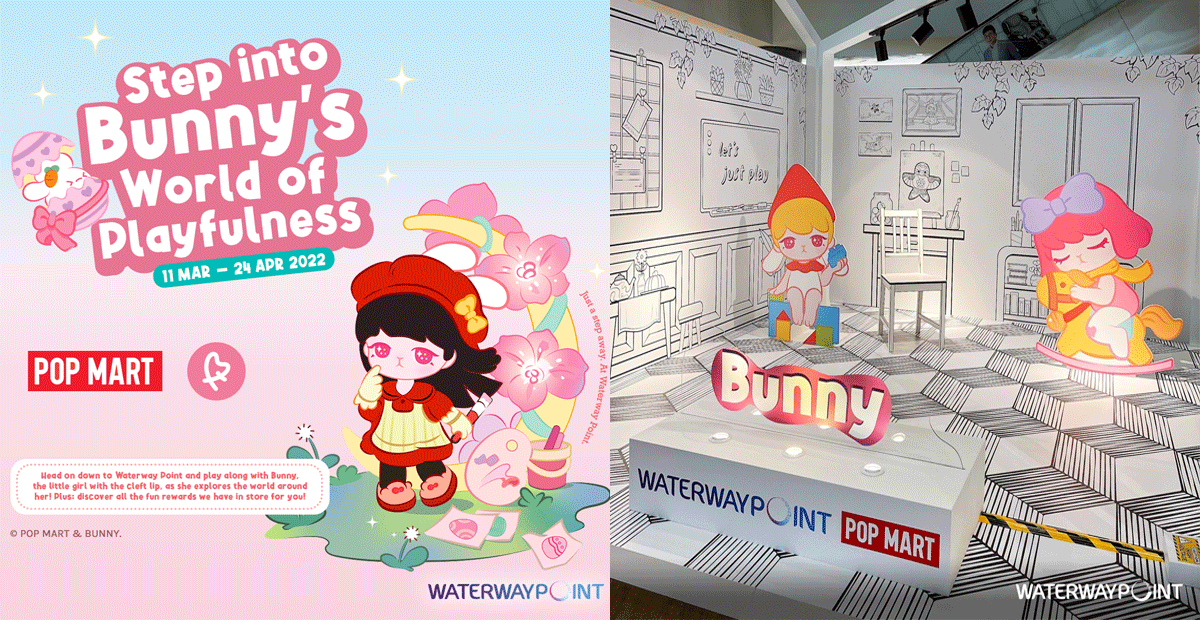 Step Into Bunny’s World of Playfulness at Waterway Point, with exclusive mall rewards and gifts to be redeemed