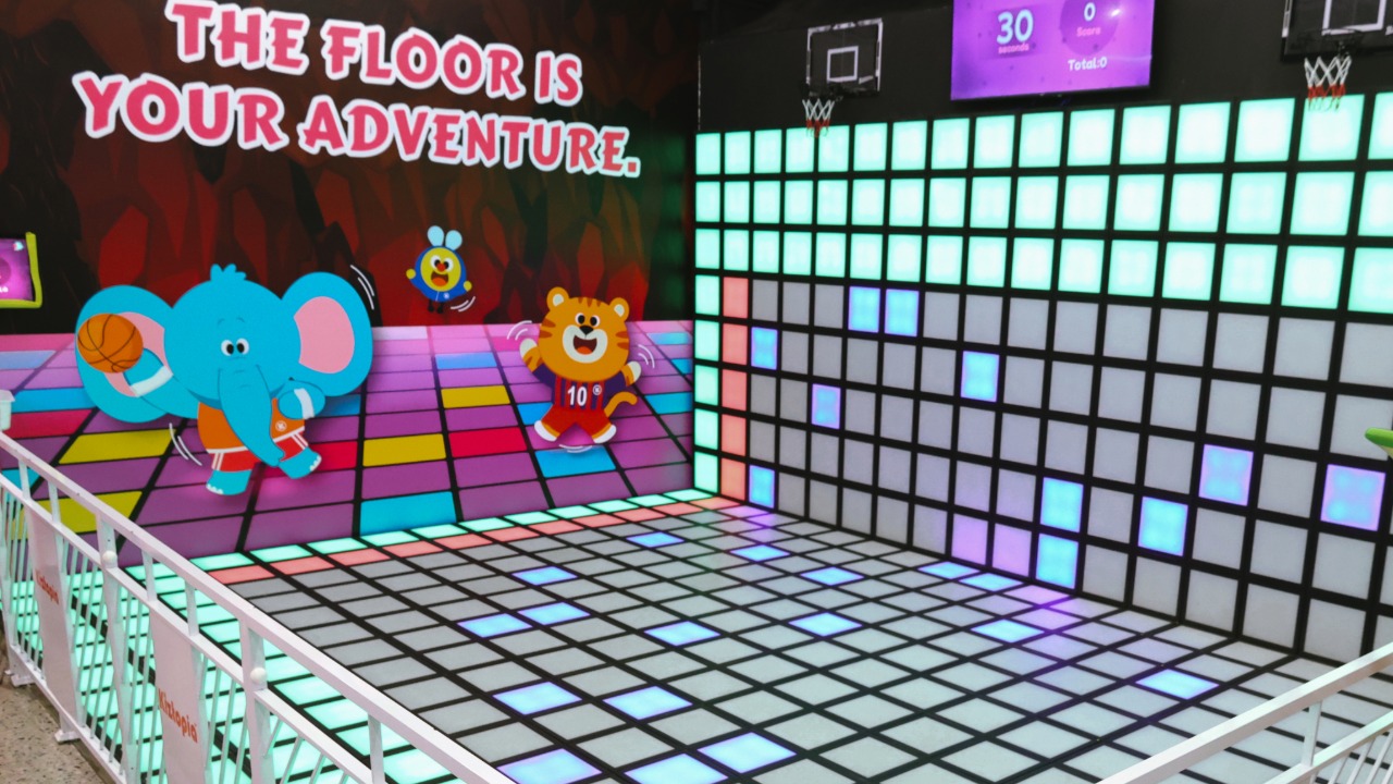 Kiztopia Marina Square interactive floor game