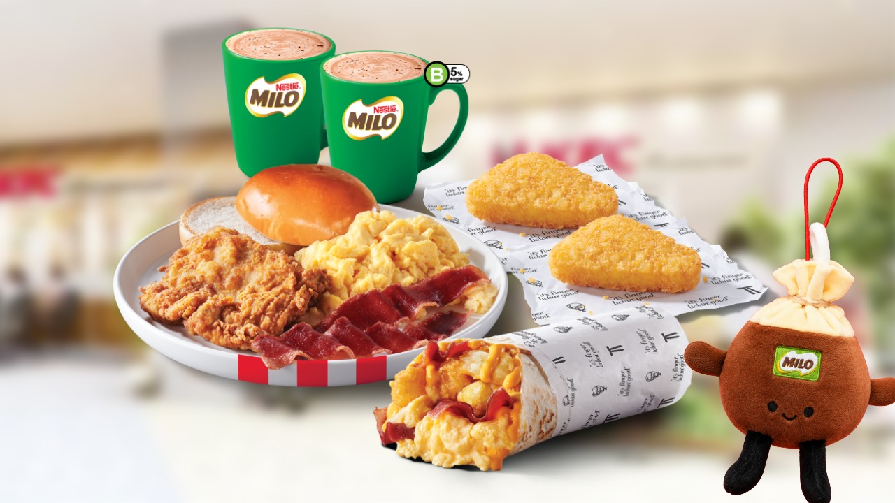 KFC National Day Breakfast Curry Twister and breakfast platter promotion