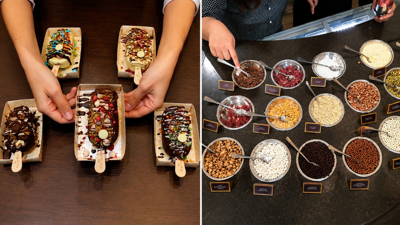 Ice Cream Fest Magnum toppings bar at Plaza Singapura