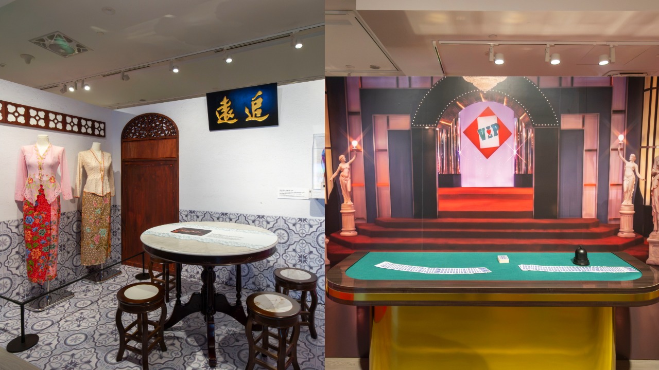 Recreated classic drama sets at the Singapore TV exhibition