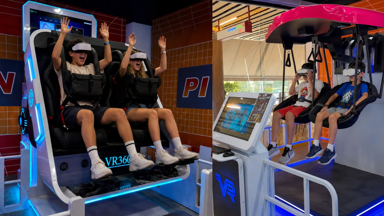 VR Paraglider at PLAYON next-generation arcade at Downtown East