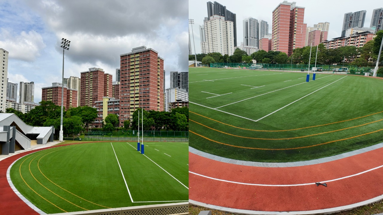 The upgraded rugby field at Queenstown Sport Centre