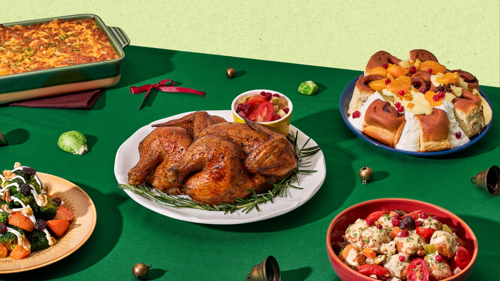 Grain Christmas Gathering Box sharing spread